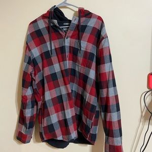 Men’s Eddie Bauer flannel hoodie